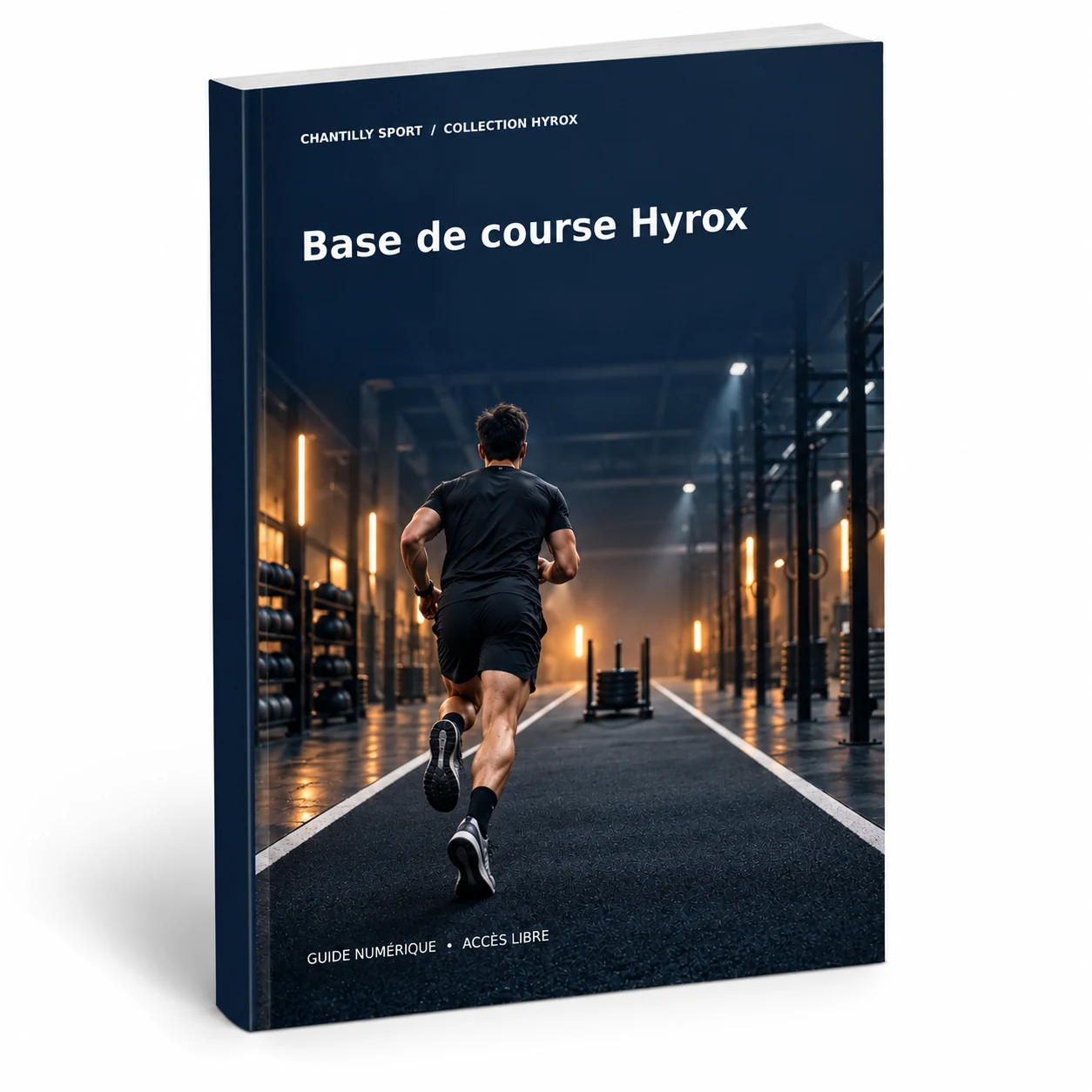 Maquette en volume de l’e-book Construire sa base de course pour Hyrox